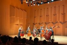 Mikyung sung bowing with 6bass after recital