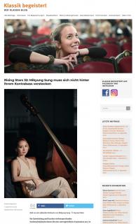 Klassik begeistert profile of Mikyung Sung