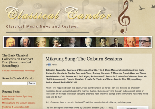 Revue Classical Candor de "The Colburn Sessions"